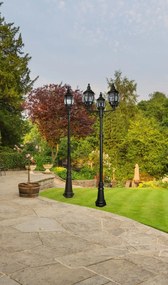 Stalp de iluminat exterior stil traditional Bel Aire 7173-3 SRT