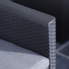 Set mobilier de grădină Claire cu 6 locuri, grafit