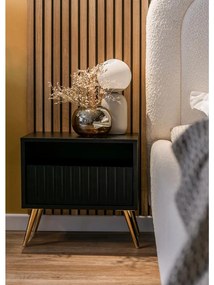 Noptieră Biel B3  (negru + auriu). 1098852