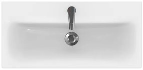 Cersanit S801-225-DSM - Dulap suspendat pentru baie cu lavoar MODUO SLIM, alb