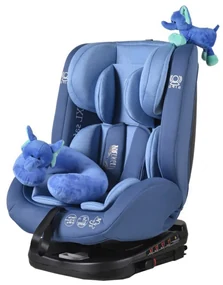 Scaun Auto cu Isofix NOVOKIDS™ Serengenti Deluxe, Rotire 360°, 0-36 kg, Tetiera reglabila pe inaltime, Omologare R-129 i-Size, Centura 5 puncte,