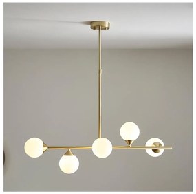 Endon 101347 - Lustră OTIS pe tijă, 5x G9, 3 W, 230 V, auriu