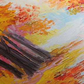 Tablou - Pictura, toamna colorată (150x105 cm)
