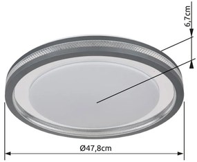 Plafoniera LED cu telecomanda design slim TERPSA