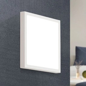 Plafoniera LED design slim LERO 23x23cm 3000K alba