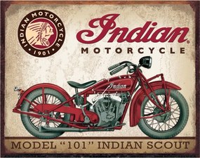 Placă metalică INDIAN MOTORCYCLES - Scout Model 101