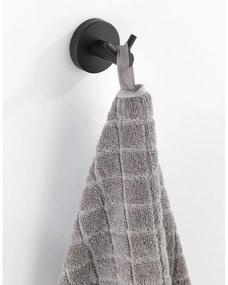 Cârlig negru mat de montat pe perete din oțel inoxidabil Bosio – Wenko