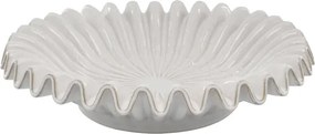 Tavă decorativă din ceramică cu margine striată, Ø44 cm