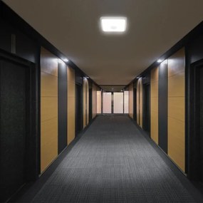 Plafonieră LED cu senzor LED/12W/230V 3000/4000/6000K alb