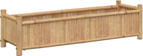 vidaXL Jardinieră, 100x30x25 cm, bambus