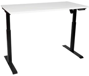 Birou reglabil electric TerrA3 s BLACK - profil pătrat , 1 motor, cadrul negru (Dimensiune blat: 90x60 cm, Culoare blat: Stejar negru 18mm)