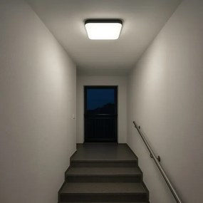 Plafonieră LED NEMO, 36 W, 230 V, 50 x 50 cm, neagră