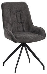 Scaun Rotativ Bucatarie/Dining Kenidra Textil Gri