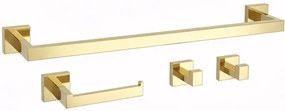 Set accesorii pentru baie Rio auriu 4 piese