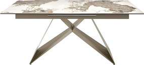 Masa extensibila deosebita design LUX Porcelain Marble 180-240cm