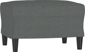 vidaXL Taburet, gri închis, 60x50x41 cm, material textil