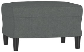 349280 vidaXL Taburet, gri închis, 60x50x41 cm, material textil