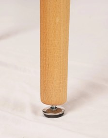 Promotie Masa de dining alba BERGEN 140x80 cm Clasa III.