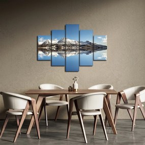 Tablou cu munți și reflectarea lor (150x105 cm)