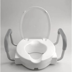 Ridder - Capac de toaletă înălțat cu mânere, alb