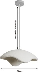 BRILAGI - Lustră pe cablu WABI SABI 1xE27/60W/230V Ø 40 cm albă