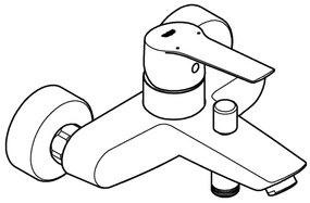 GROHE 242062432 - Baterie de cadă START DN 15, neagră