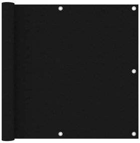 vidaXL Paravan de balcon, negru, 90 x 300 cm, țesătură oxford