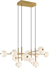 Lustra moderna suspendata LED CCT cu telecomanda GALATEA