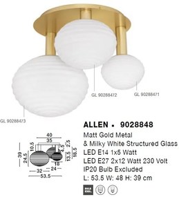 Plafoniera design modern decorativ ALLEN 3L