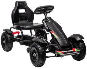 HOMCOM Kart Pedale Reglabil 5-12 Ani | Aosom Romania
