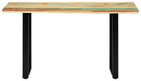 285834 vidaXL Masă de bucătărie, 140 x 70 x 76 cm, lemn masiv reciclat