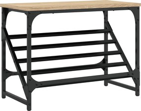 vidaXL Suport de pantofi, stejar sonoma, 60x30x45 cm, lemn prelucrat