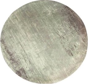 Covor rotund din bumbac Modern Art 150cm, verde bej