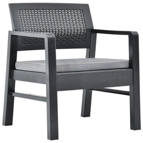 Set mobilier de gradina Culoare negru, OBASI