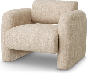 Fotoliu modern LUX Vesper, Boucle sonata cream