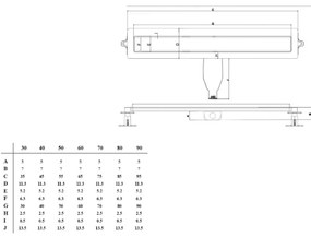 Rigola dus Wirquin Flat Linear, nefaiantabila din inox, culoare crom, lungime 40 cm - 30950218