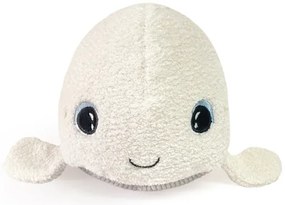 Jucărie luminoasă de pluș cu sunete BELUGA 3xAAA balenă PABOBO