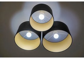 Duolla - Plafonieră ROLLER TRIO 3xE27/60W/230V antracit