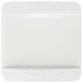 Farfurie pătrată întinsă, colecția Manufacture Rock blanc - Villeroy & Boch