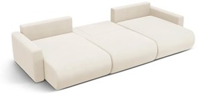 Canapea extensibila panoramica Belfast 4 locuri catifea L340 cm