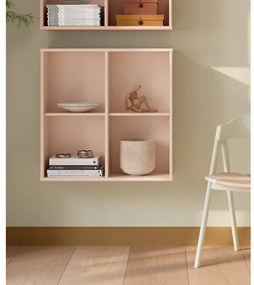 Bibliotecă roz-deschis suspendată 70x70x27 cm Mistral – Hammel Furniture