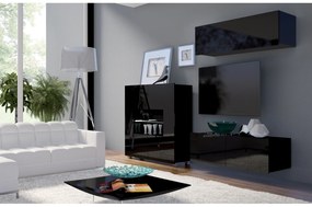 Mobilier living Calabria C9 (Negru) (fără iluminat). 1051625