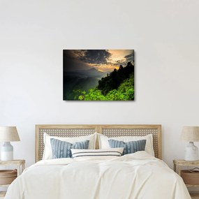 Tablou - peisaj montan verde (70x50 cm)