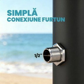 Outsunny Coloană de Duș Ecologică pentru Exterior | Aosom Romania