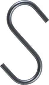 Cârlig argintiu de agățat din oțel S-Hook – LIND DNA