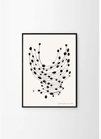Poster 30x40 cm Dancing Dots – Leise Dich Abrahamsen – The Poster Club