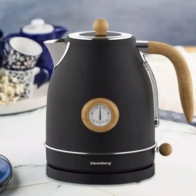 Fierbator de apa 1.7 L Klausberg KB7907 negru cu maro