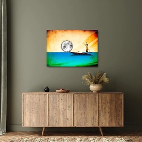 Tablou pe sticlă - Pictură străveche (70x50 cm)