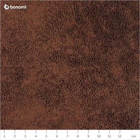 Colțar extensibil din imitație de piele cu șezlong pe partea stângă Miuform Lofty Lilly Vintage, maro