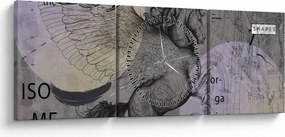 Tablou - Design (cu ceas) (90x30 cm)